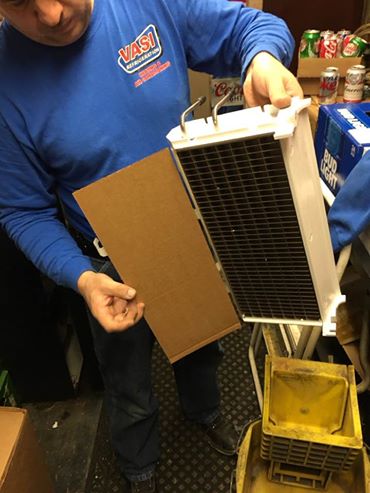Replaced evaporator coil for commercial ice machine in warranty Replaced evaporator coil for commercial ice machine in warranty